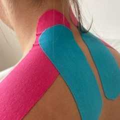 Kinesiologisches Tape im Nackenbereich